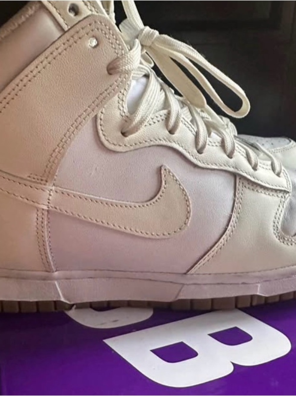 Nike Women’s High-Top Sneakers in Cream